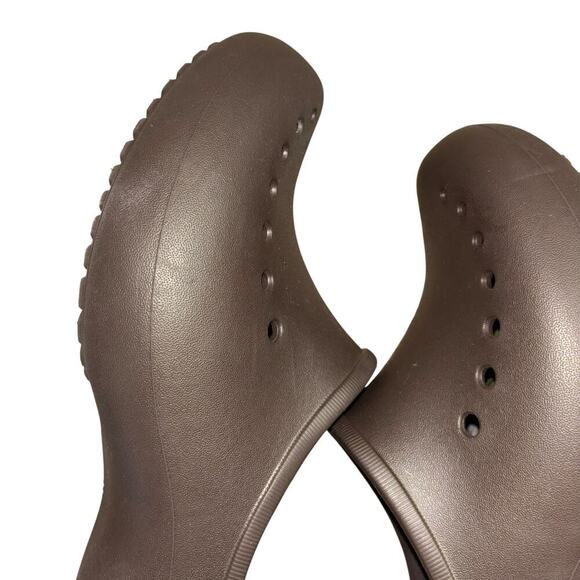Crocs Tully Espresso Brown Clogs Womens Sz 11 Slip On Comfort Shoes Nurse Casual - Picture 6 of 14